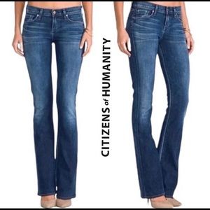 Citizens of humanity KELLY low rise boot cut leg blue jeans distressed p…